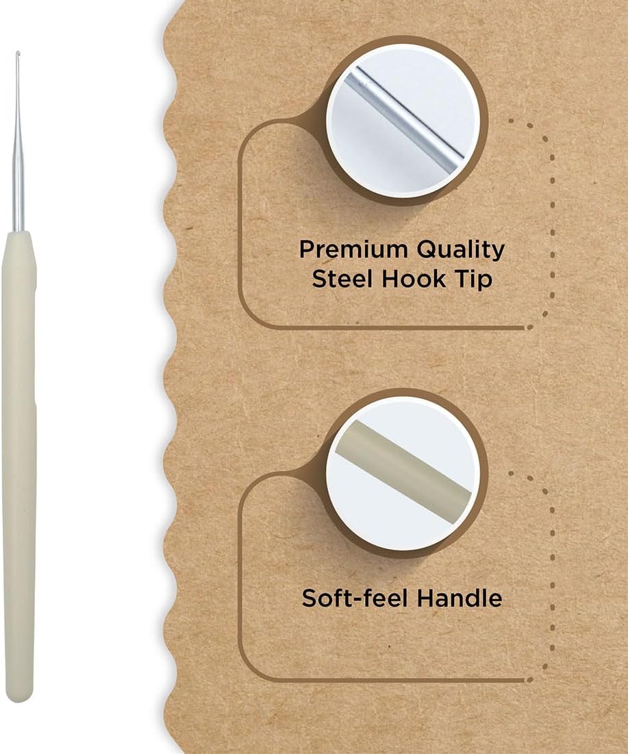 Knitter’s Pride Pearl Single-ended Steel Crochet Hook - 0.50 mm