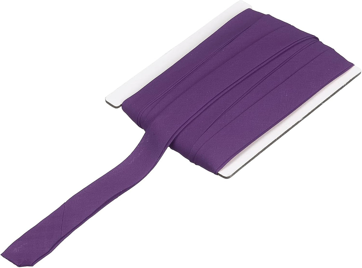 MECCANIXITY 5/8 Inch 10 Yards Cotton Double Fold Bias Tape Dark Purple