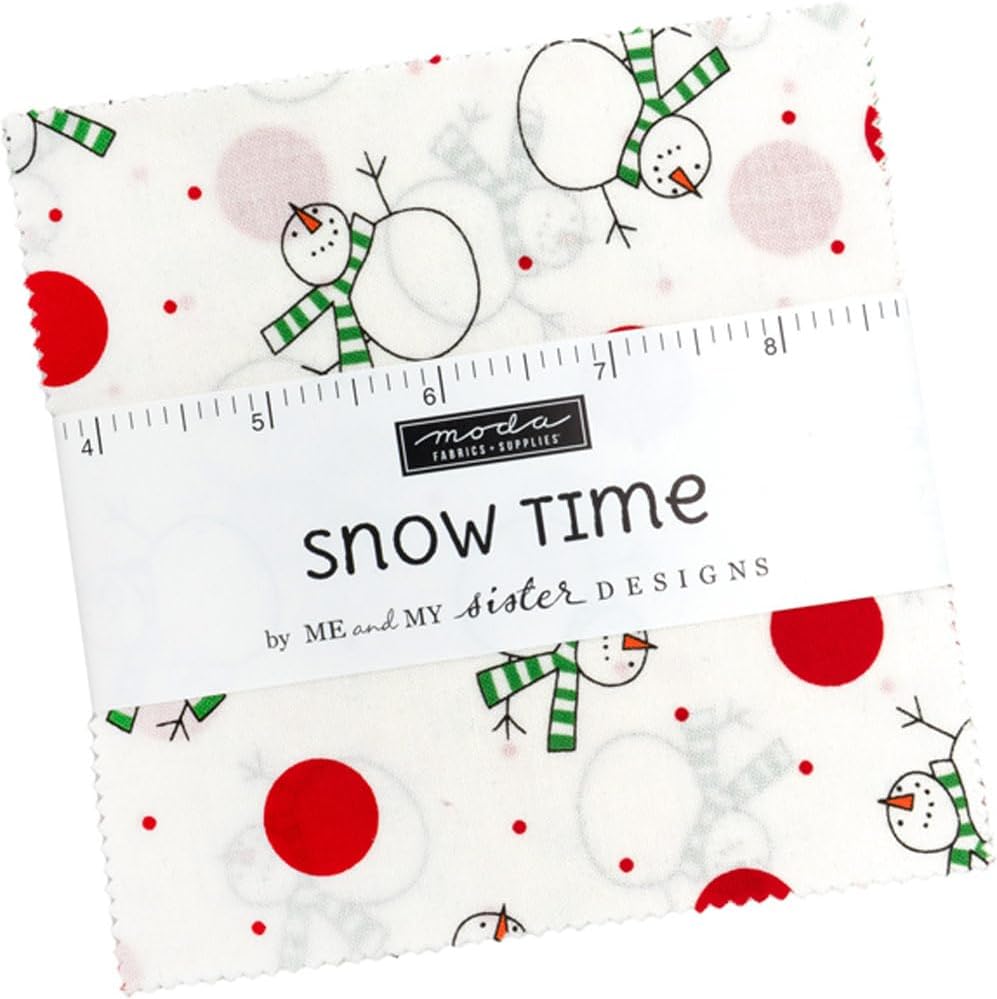 Snow Time Charm Pack by Me & My Sister Designs 5" Precut Fabric