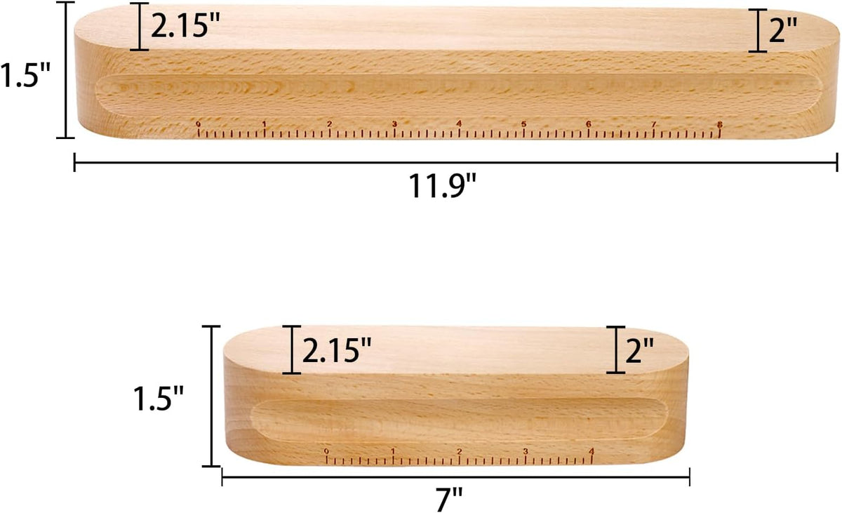 Tosnail 2 Pack Hardwood Tailors Clapper, 12 Inch 7 Inches Beech