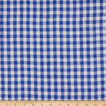 Kaufman Limerick Linen Yarn Dyed Large Checks Royal, Fabric by the