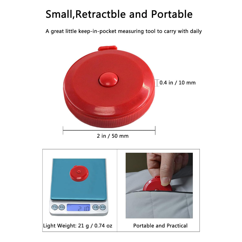 Tape Measure,60 Inch Soft Measuring Tape for Body Fabric Sewing