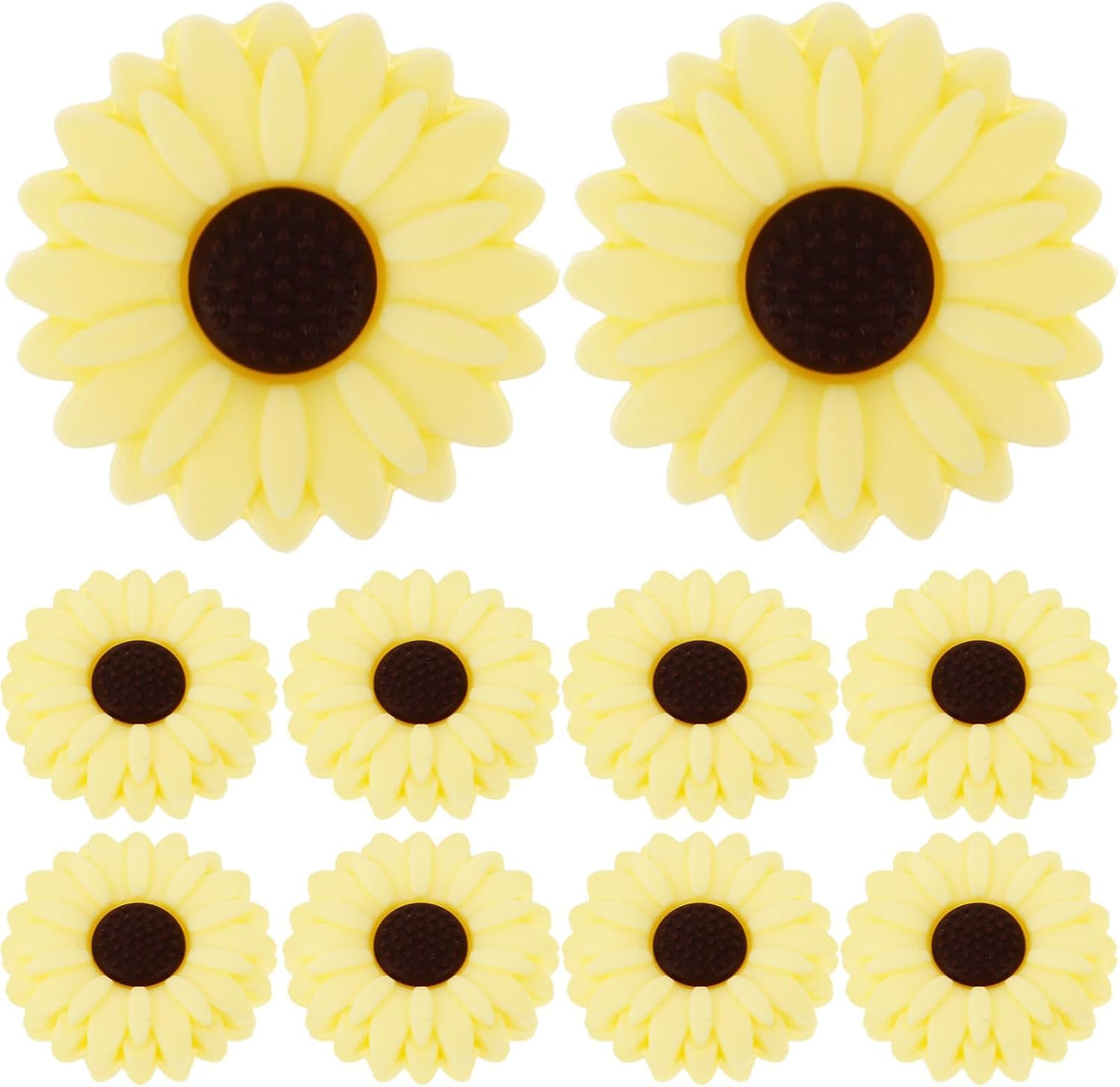 Silicone Knitting Needle Stoppers, Sunflower Point Protectors 10pcs