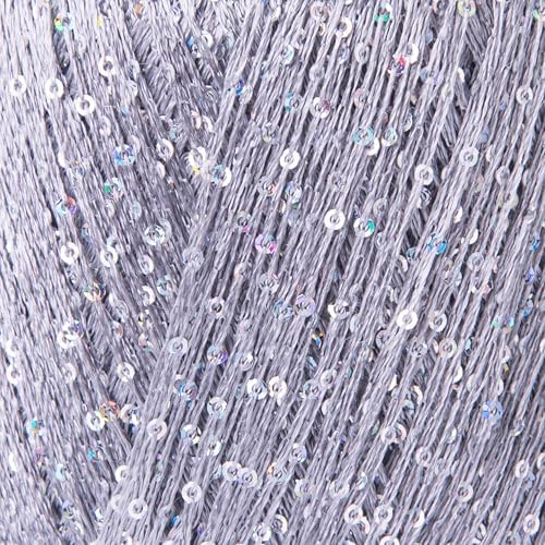 YarnArt Galassia Glitter Yarn – Fine Sparkly Polyester Thread for