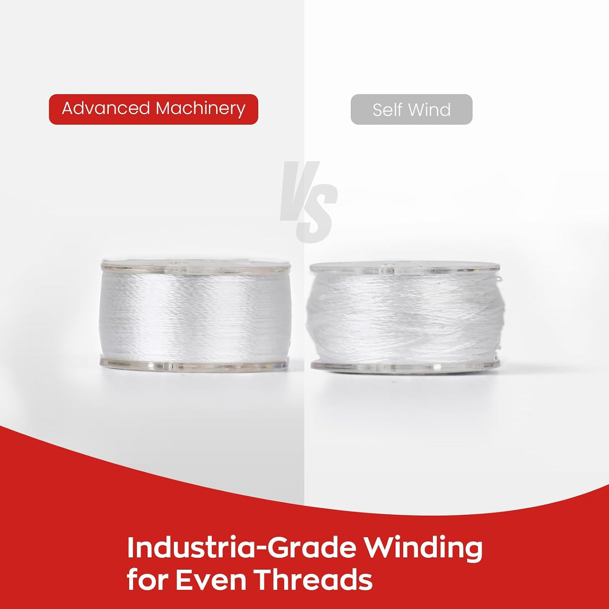 Poolin Size L(SA155) 70D/2(60WT) Cardboard Embroidery Bobbin Thread