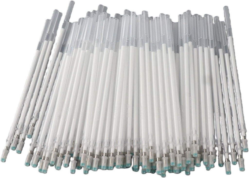 100Pcs Fabric Marking Refills, White, High Temperature Disappearing