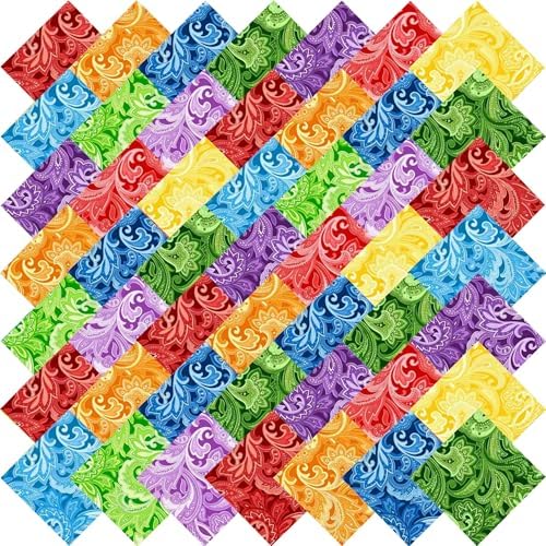 100% Cotton Jelly Roll Fabric Strips for Quilting