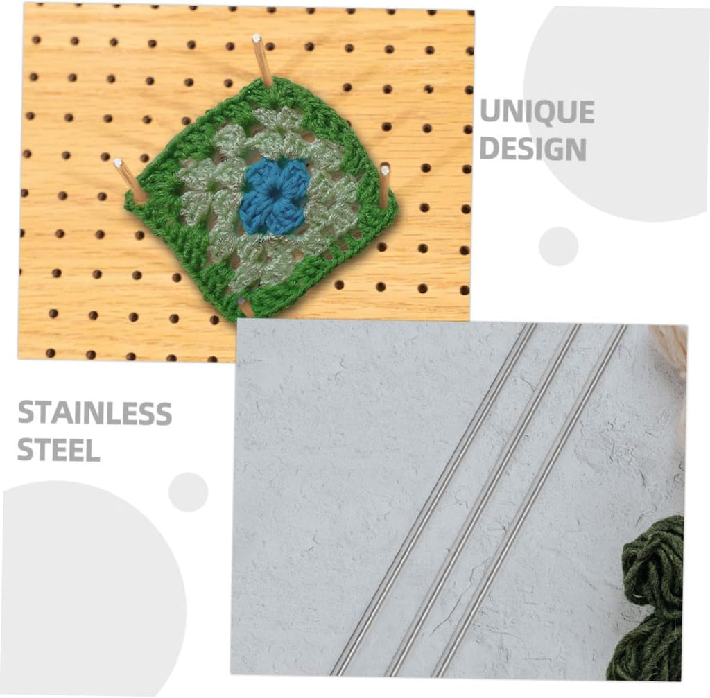 4pcs Stainless Steel Rod Pins for Knitting Blocking Board