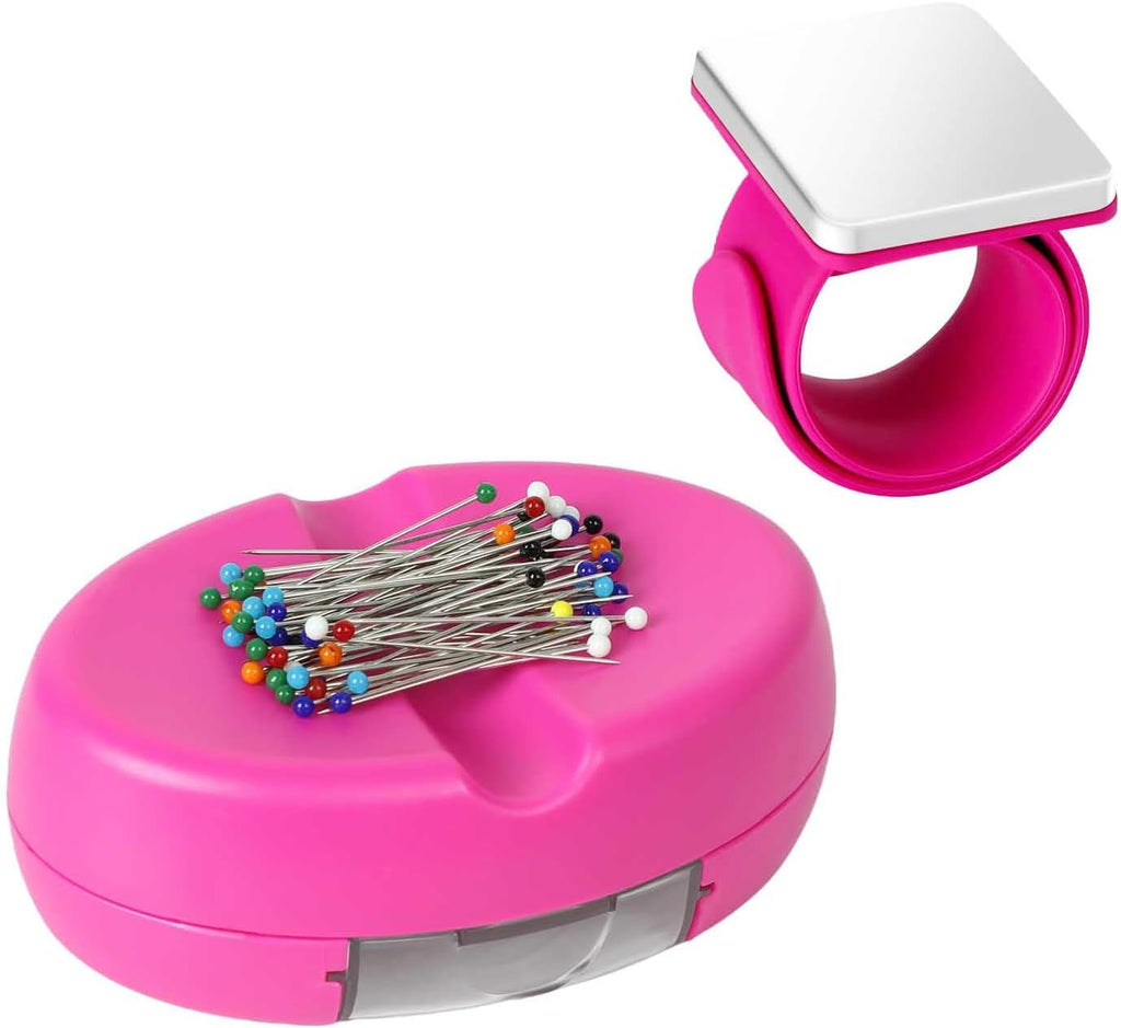 Hilltian 2 Pieces Magnetic Pin Cushion, Magnetic Pin Holder with Pin
