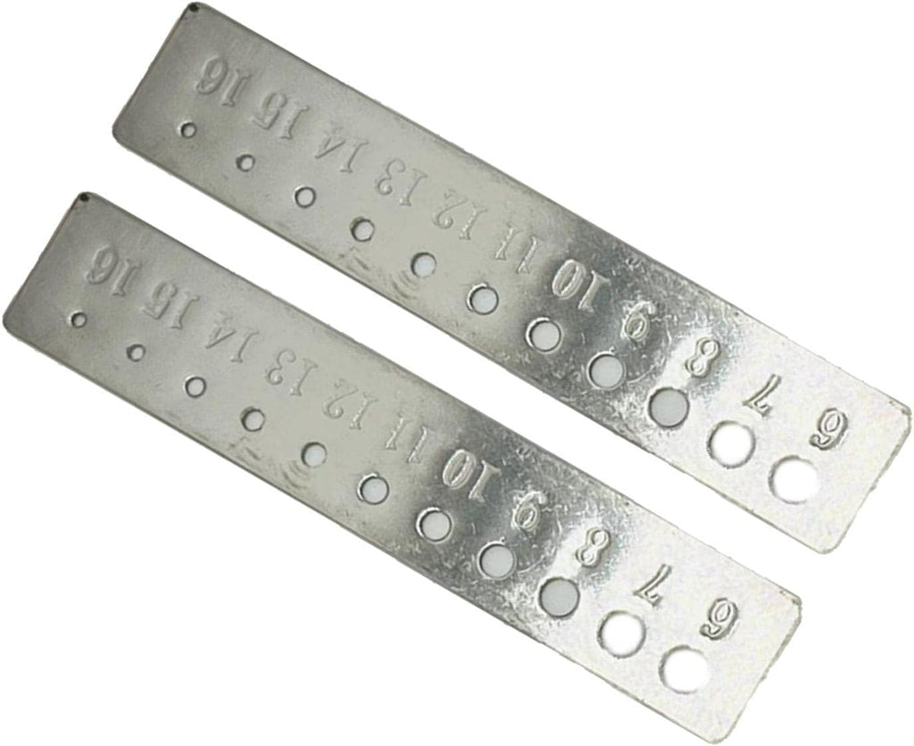 2 Pieces Knitting Gauge Stainless Steel Crochet Hook Ruler Sizer