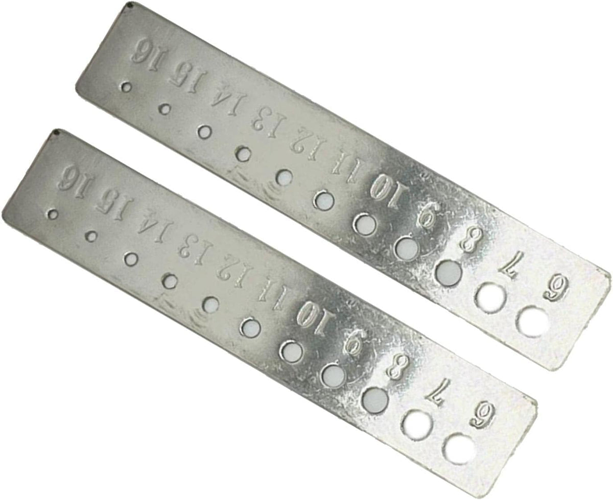 2 Pieces Knitting Gauge Stainless Steel Crochet Hook Ruler Sizer