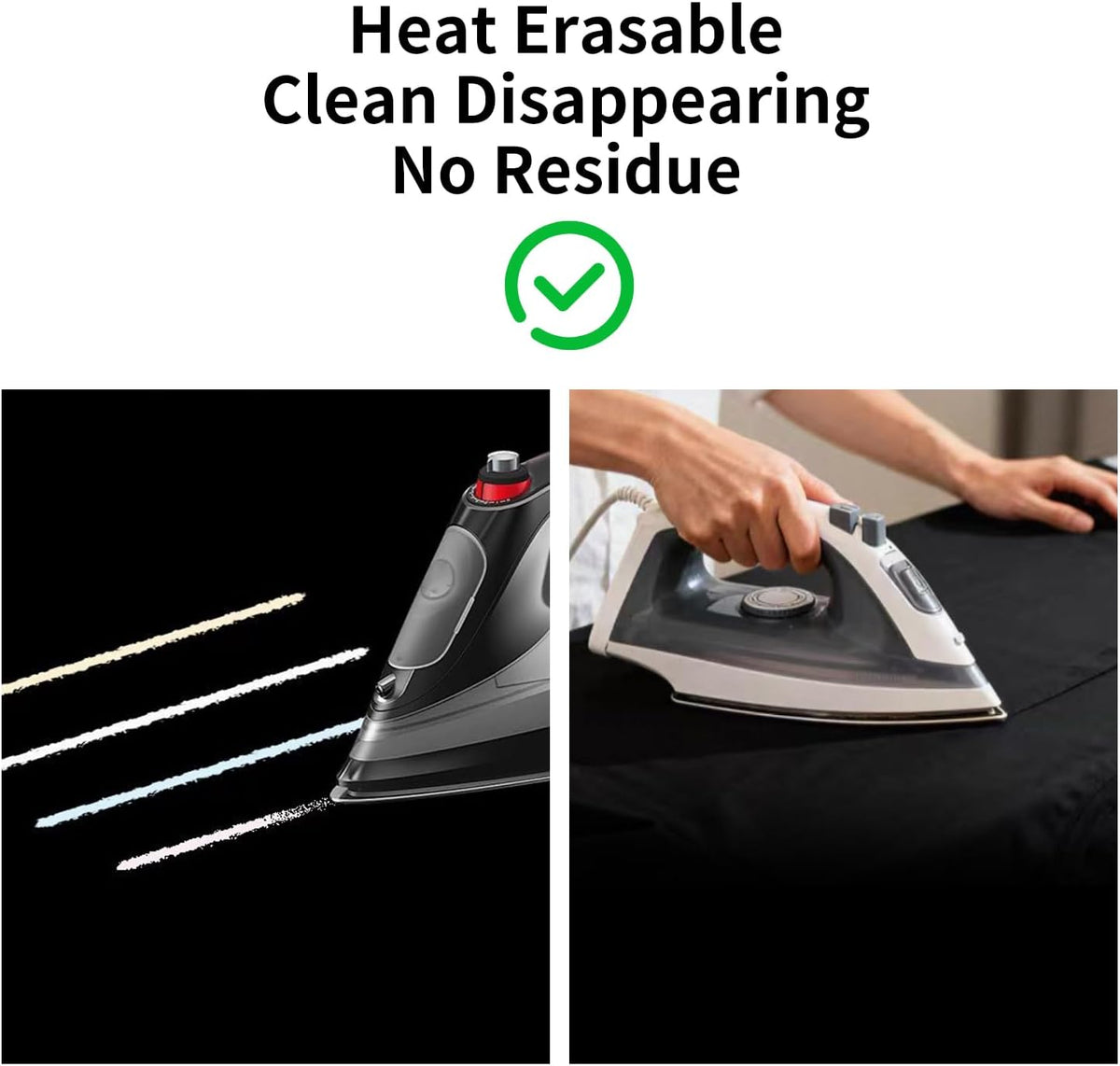 Heat Erasable Fabric Marker for Sewing, Fabric Marking Pens with 60