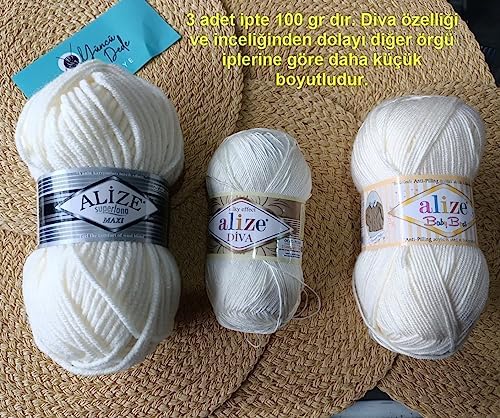 Alize Diva Silk Effect 100% Microfiber Acrylic Yarn 1 Ball skeins