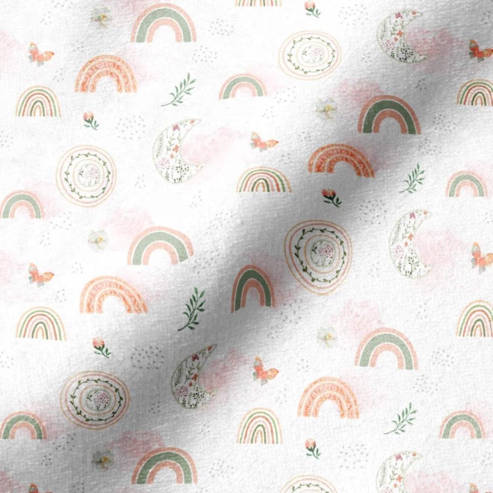 Flannel Moon Beam Garden Fabric by Springs Sold by The Yard