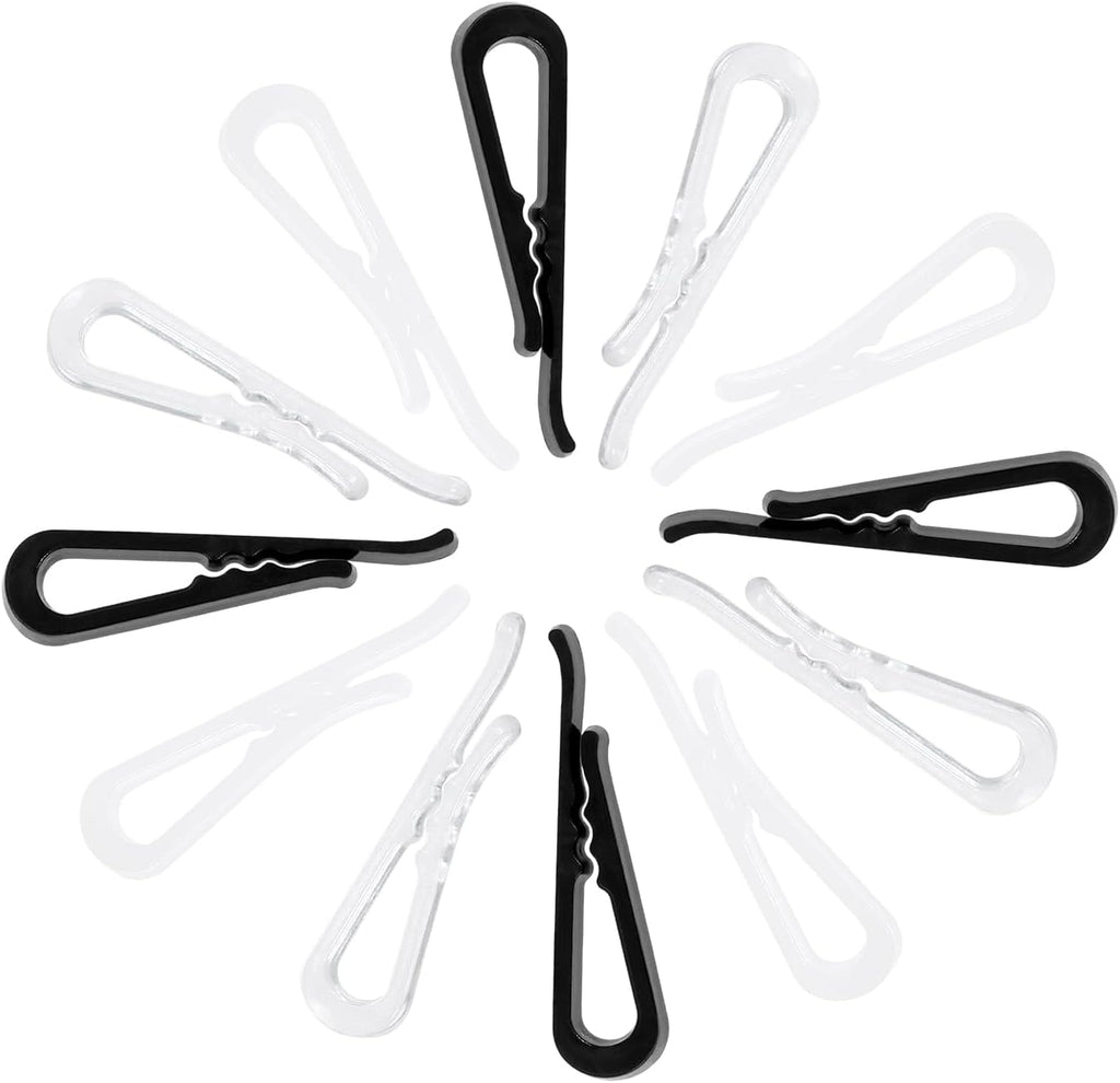 Mini Skater U Shape Plastic Alligator Clips for Ties Socks Pants Shirt