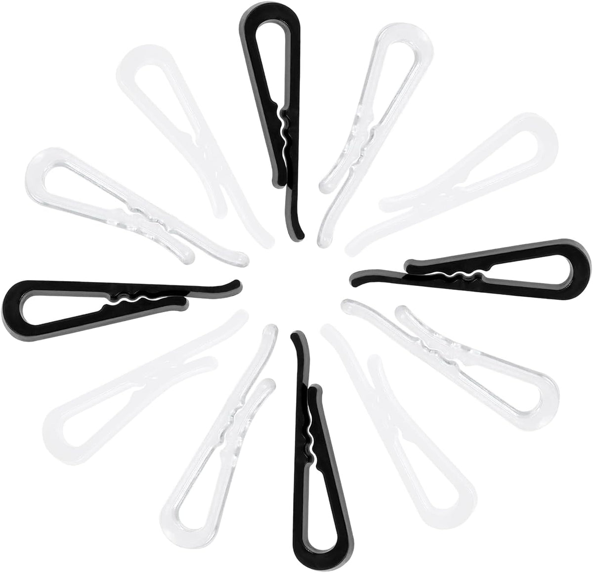 Mini Skater U Shape Plastic Alligator Clips for Ties Socks Pants Shirt