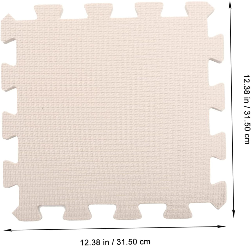 9pcs Knitting Blocking Mat Foam Board Portable Beige Set