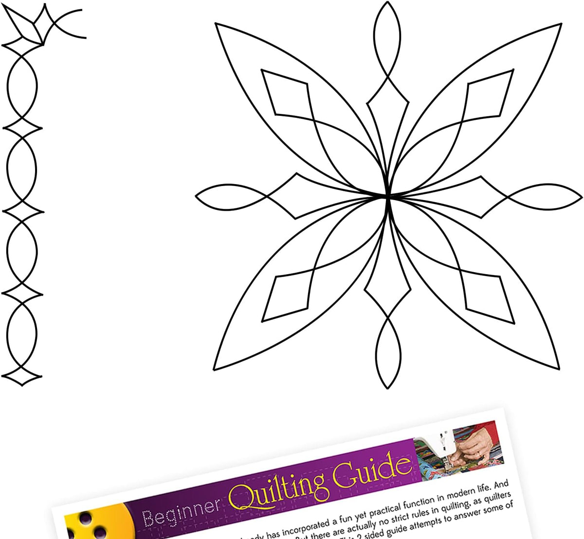 Quilting Stencils for Machine and Hand Quilting - 1 Crystal Butterfly