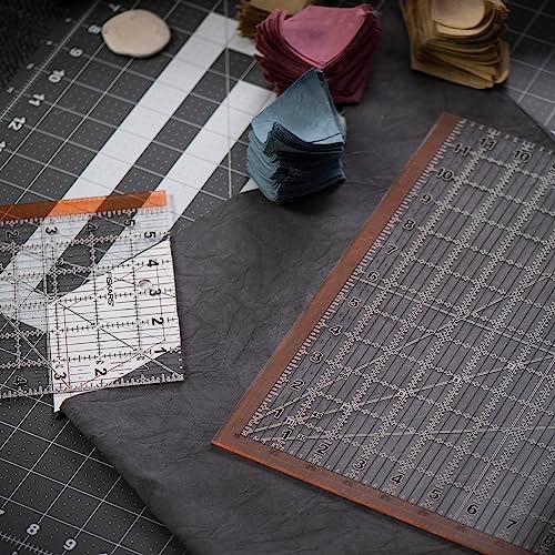 Fiskars 2-Piece Square Sewing Ruler Set, 6.5" x 6.5" and 12.5" x 12.5"