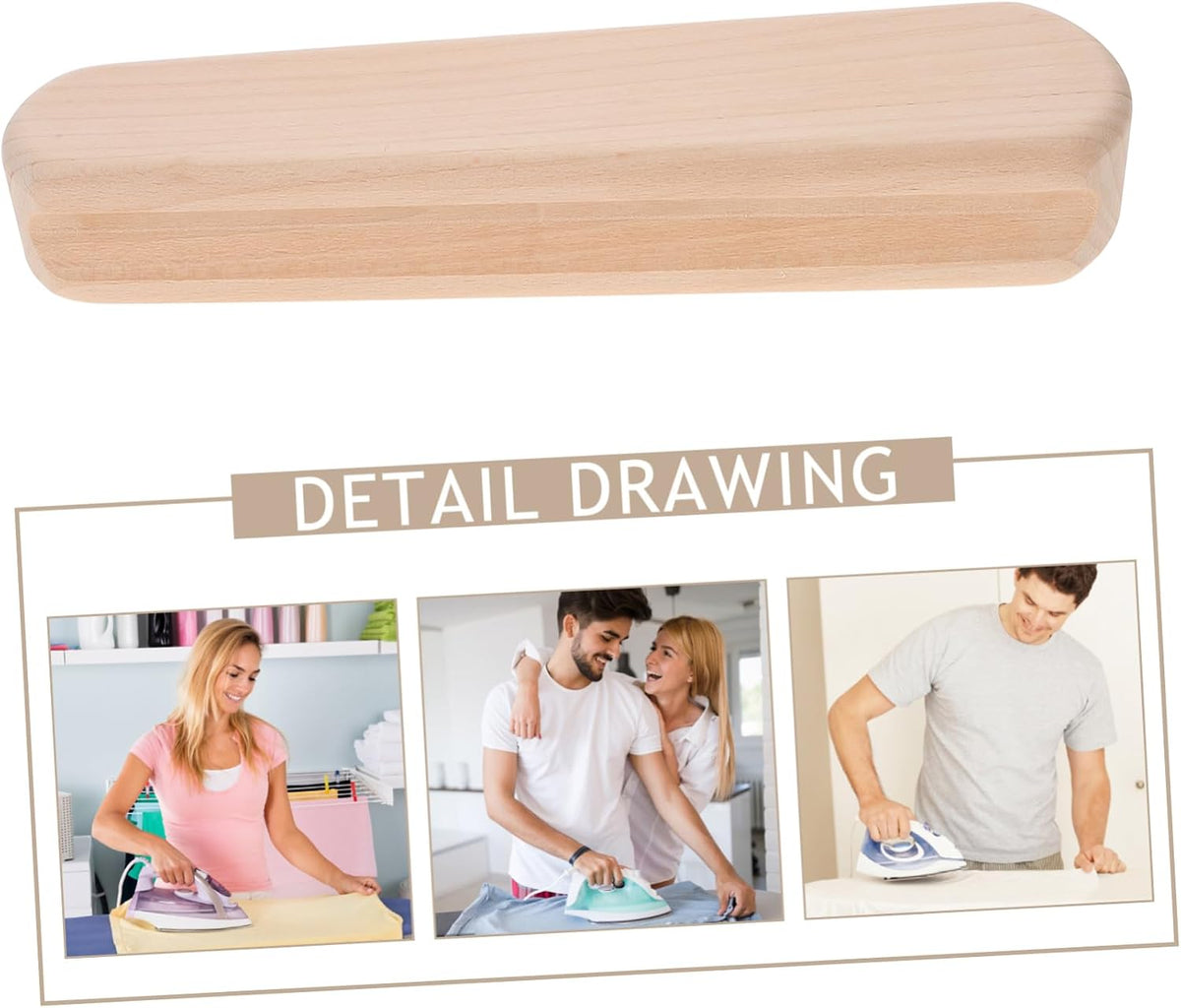 Beech Wood Tailor Clapper Tool for Sewing and Ironing Projects