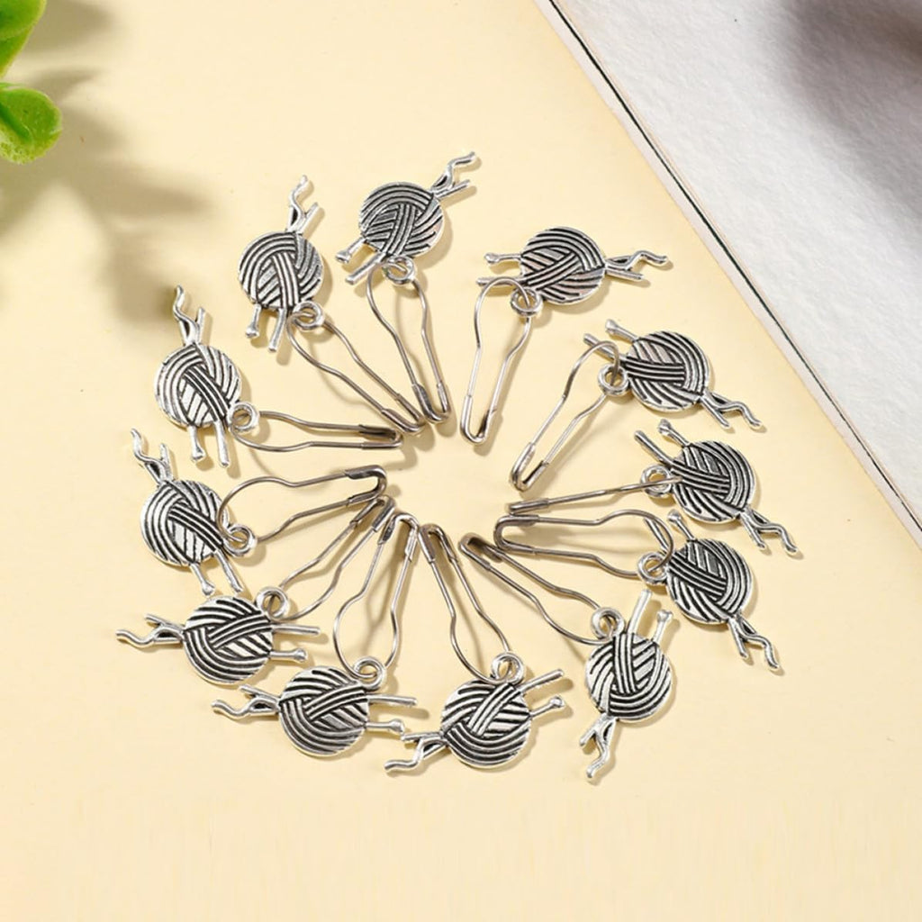 12pcs Metal Knitting Stitch Markers for DIY Crafters Winter Season