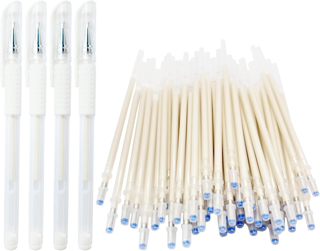 Heat Erasable Fabric Marking Pens for Sewing & Quilting | 4 White Pens