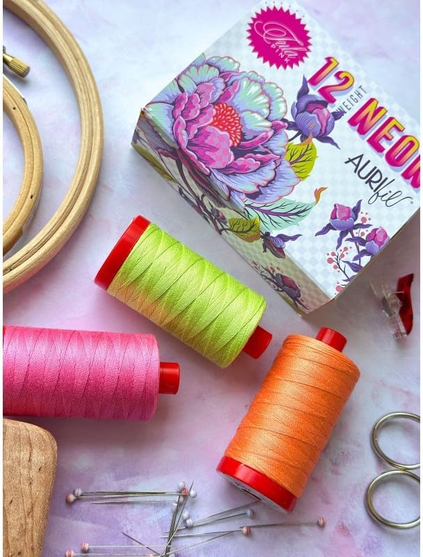Aurifil Designer Collections 3 Large Spools 100% Cotton 12wt