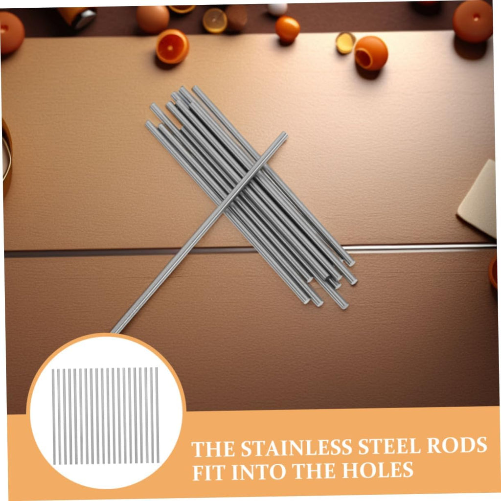Crochet Board Rod Set for Wooden Blocking Boards, 20pcs Stainless
