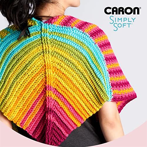 Caron Simply Soft Yarn for Crocheting & Knitting, Black, 3-Pack