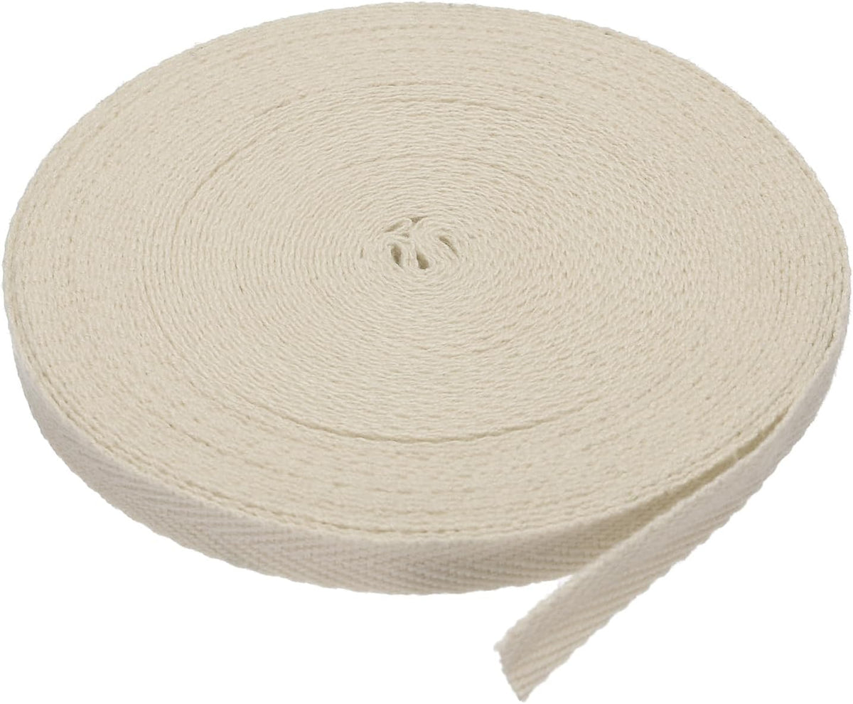 PATIKIL Cotton Twill Tape 1/4 Inch 10 Yards 100% Cotton Ribbon Bias