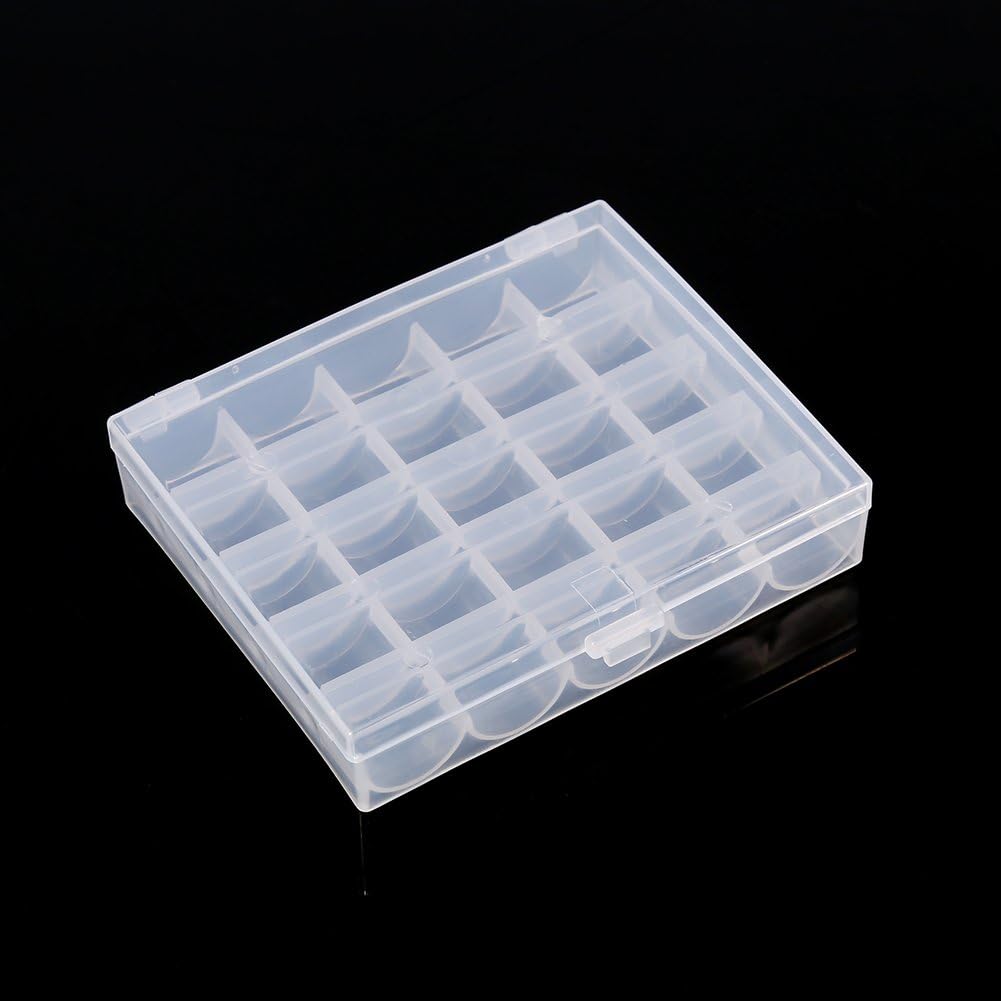 TREETDOBV Bobbin Container, Bobbin Organizer, Plastic Empty Bobbins
