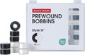 Poolin Size A (Class 15 / SA156) Prewound Bobbins 25PCS White+Black