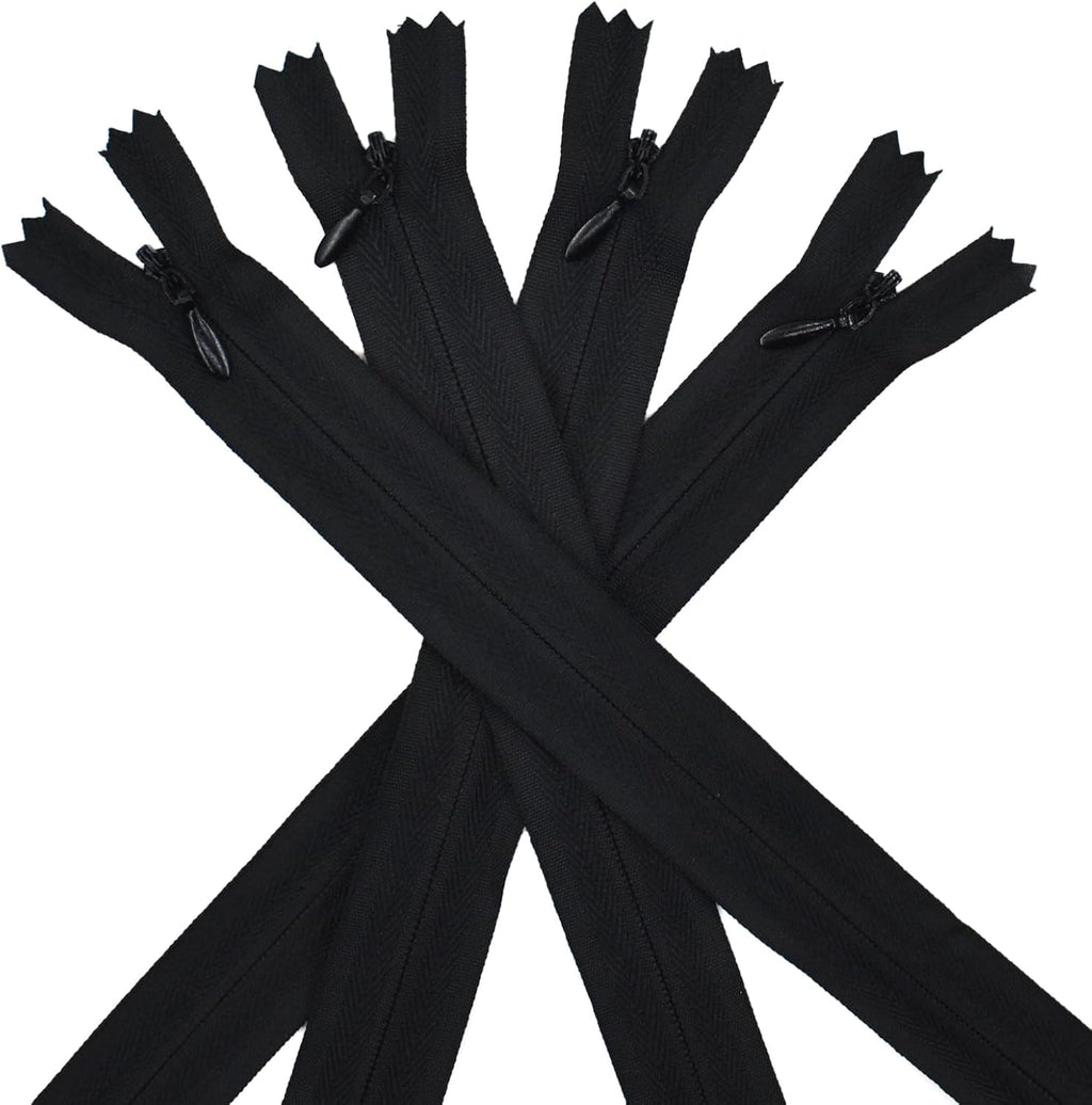 40pcs 21.5 Inch Nylon Invisible Zippers, Bulk Zippers Supplies for
