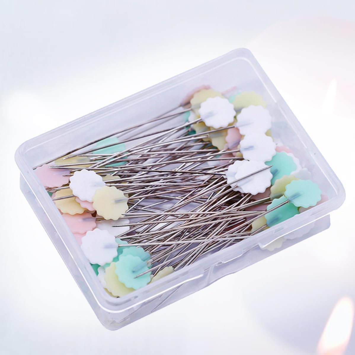 50pcs Flat Head Straight Pins for Craft Students Quilters