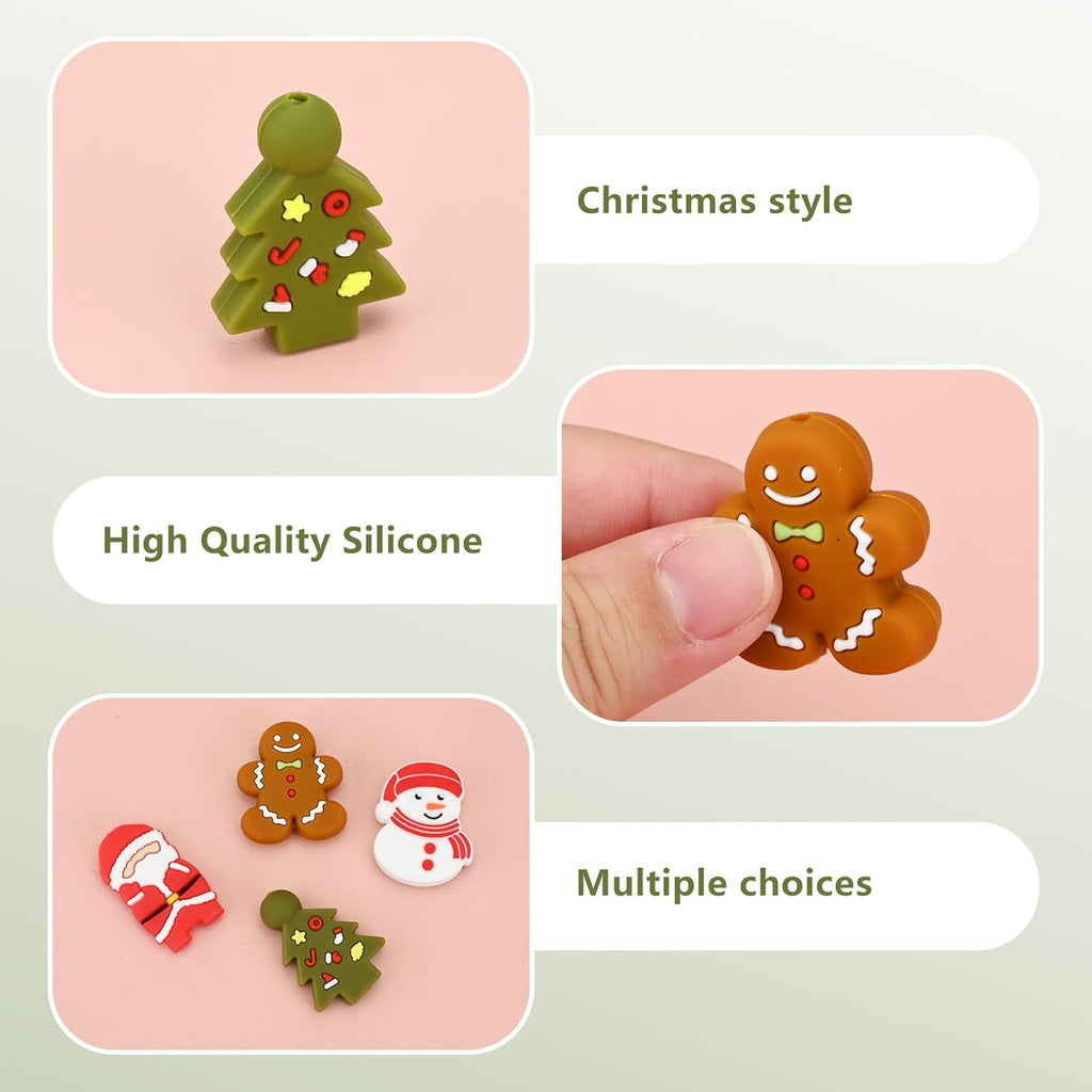 16 Pcs Christmas Knitting Needle Stoppers Point Protectors, Silicone