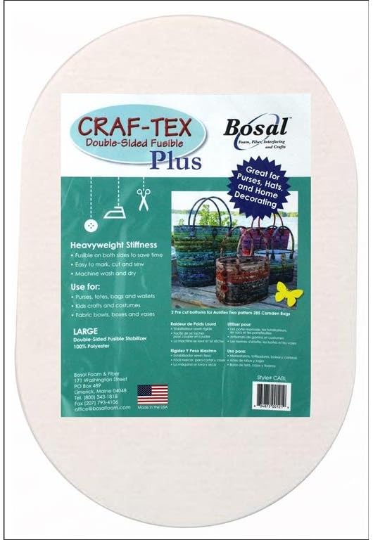Bosal Dbl Side Oval 2pc Craf-Tex Fusible Double Sd Plus Lg