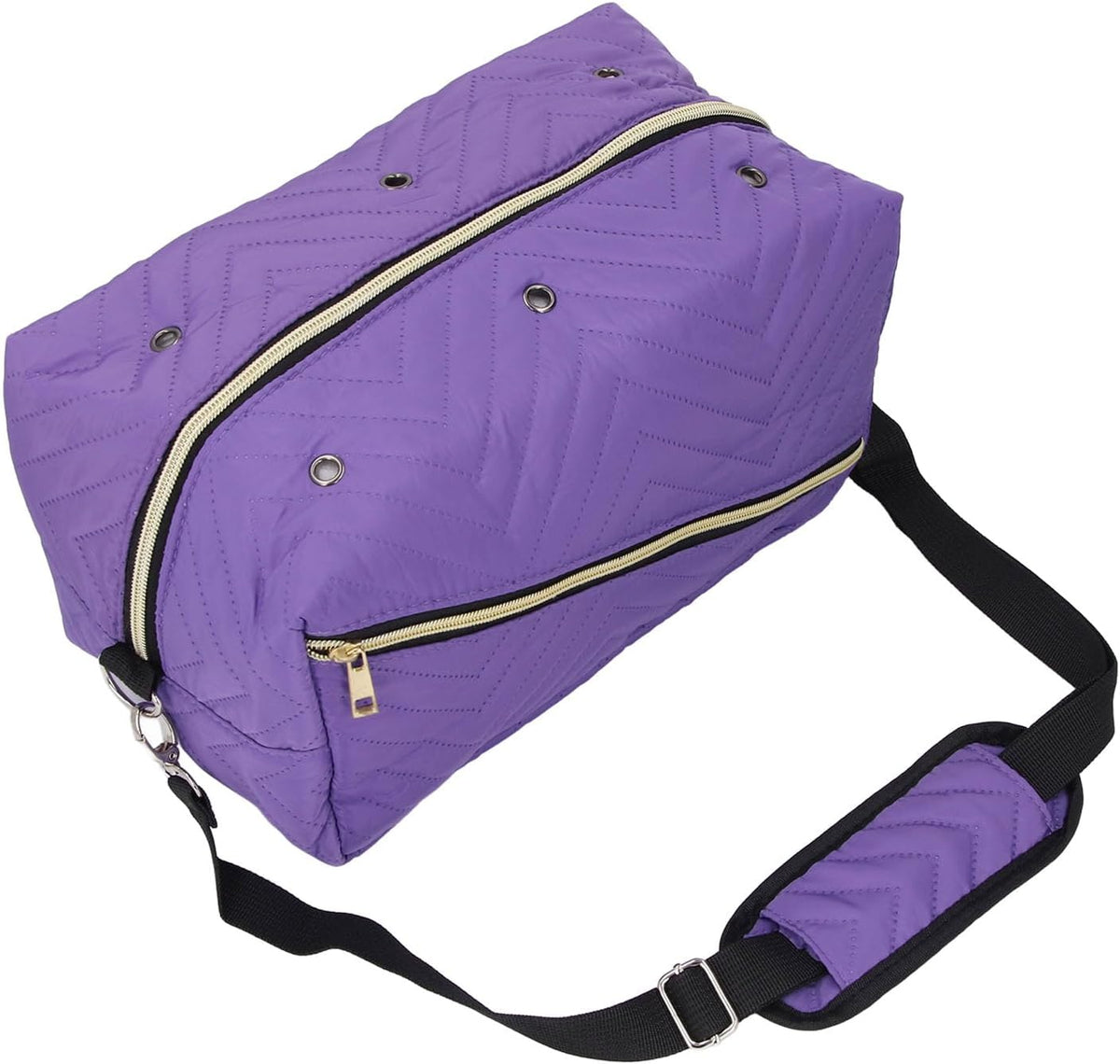 Mingzhe Knitting Bag with Large Storage Capacity (Purple)