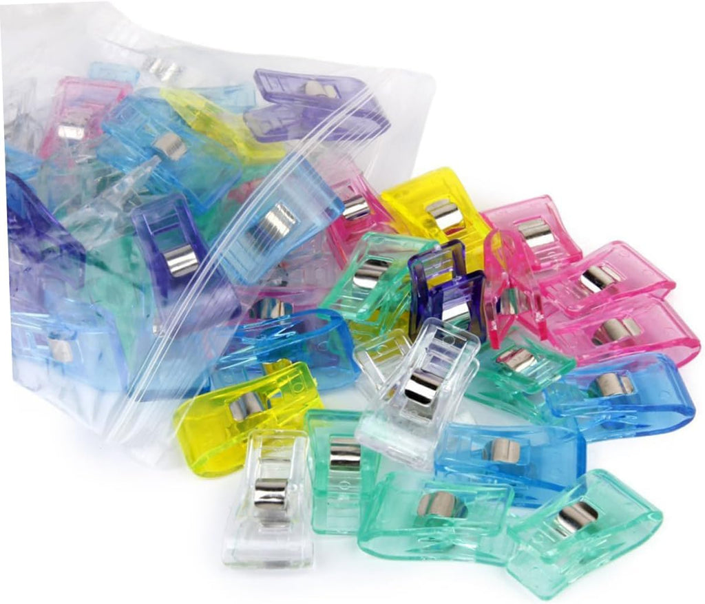 50Pcs Spring Clips for Sewing, Quilting, Beading and Knitting Crafts