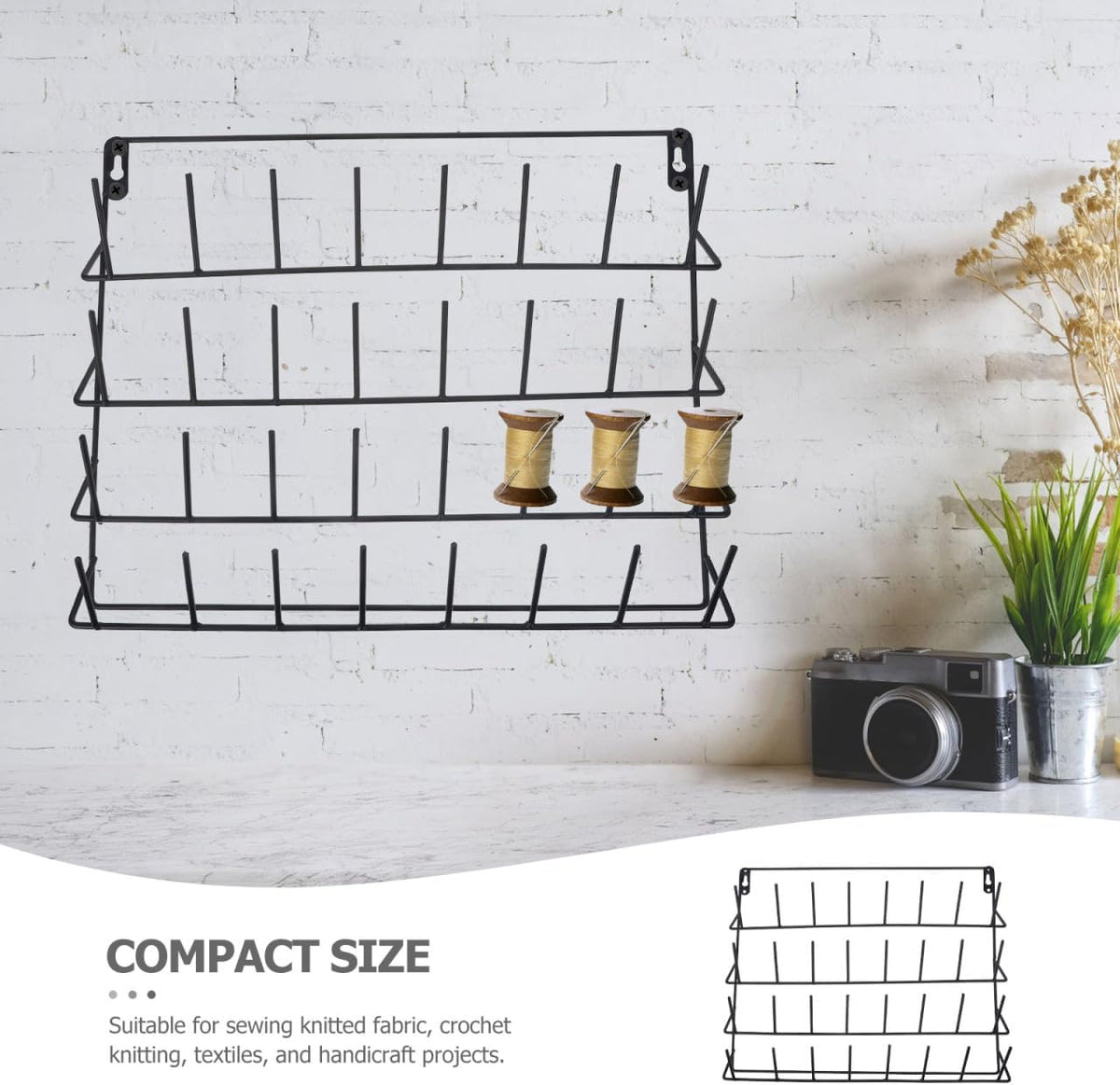 32 Frame Serger Room Thread Organizer Wall- Mounted Thread Holder Cone