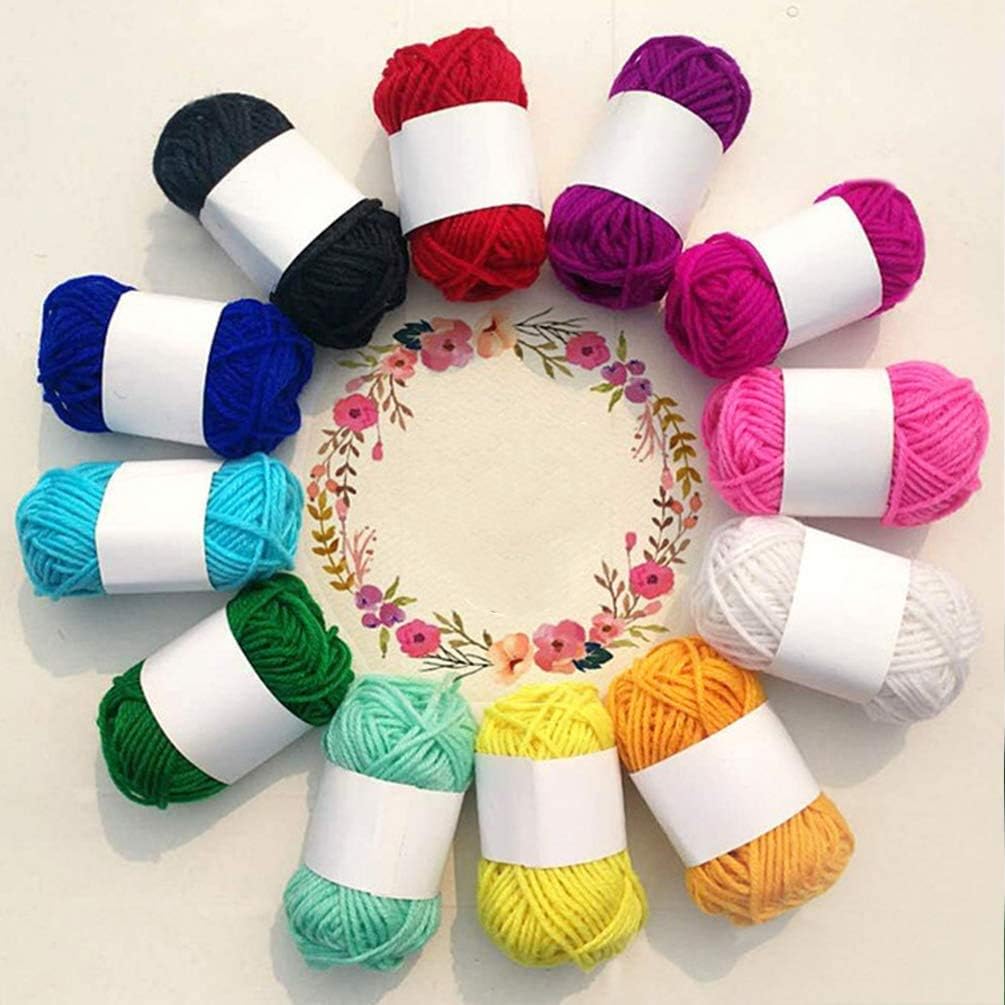 COPYLOVE 12Pcs Color Crochet Yarn Set, Soft Knitting Yarn, Premium