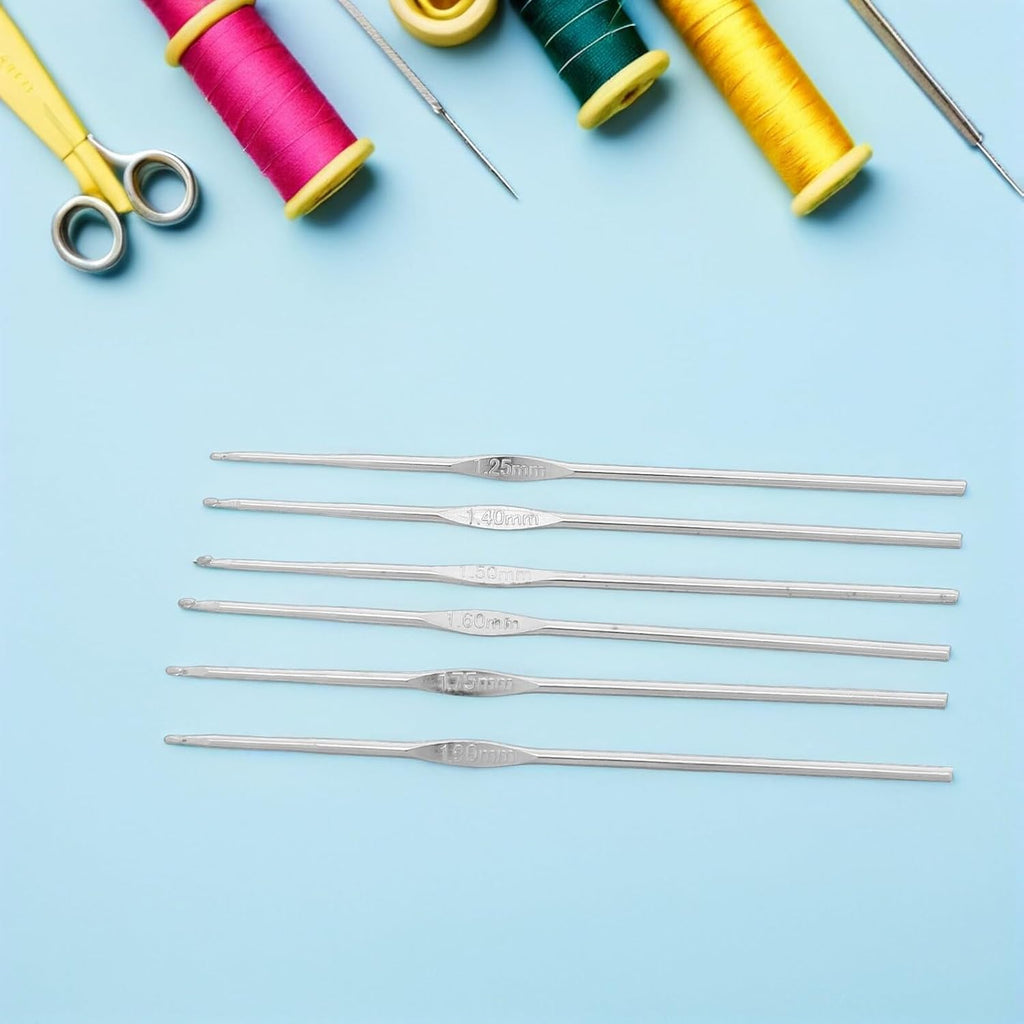 Stainless Steel Crochet Hook Set 12Pcs for Braids and Lace