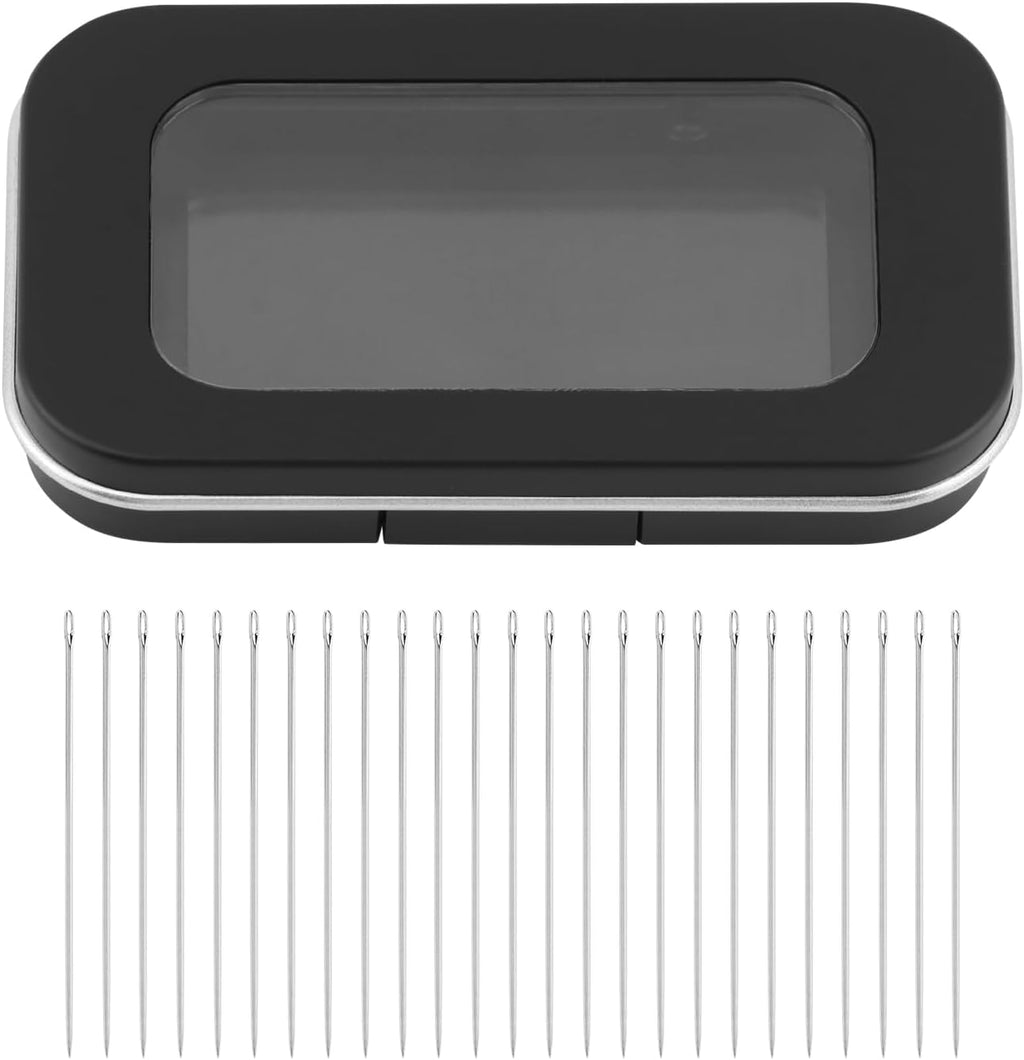 Magnetic Needle Holder Case with Clear Acrylic Lid, Sewing Needle