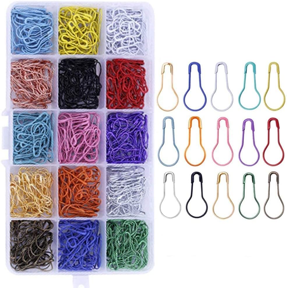 750 Pieces Safety Bulb Pins, Crochet Stitch Markers, Safety Metal Pins