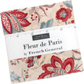 Fleur de Paris Charm Pack By French General 5-inch Precut Fabric
