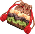 Women’s Knit Drawstring Crossbody Bag for Phone Wallet Lipstick