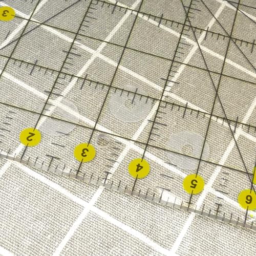 Headley Tools Quilting Ruler, Sewing Ruler (6.5"x 12"), Acrylic