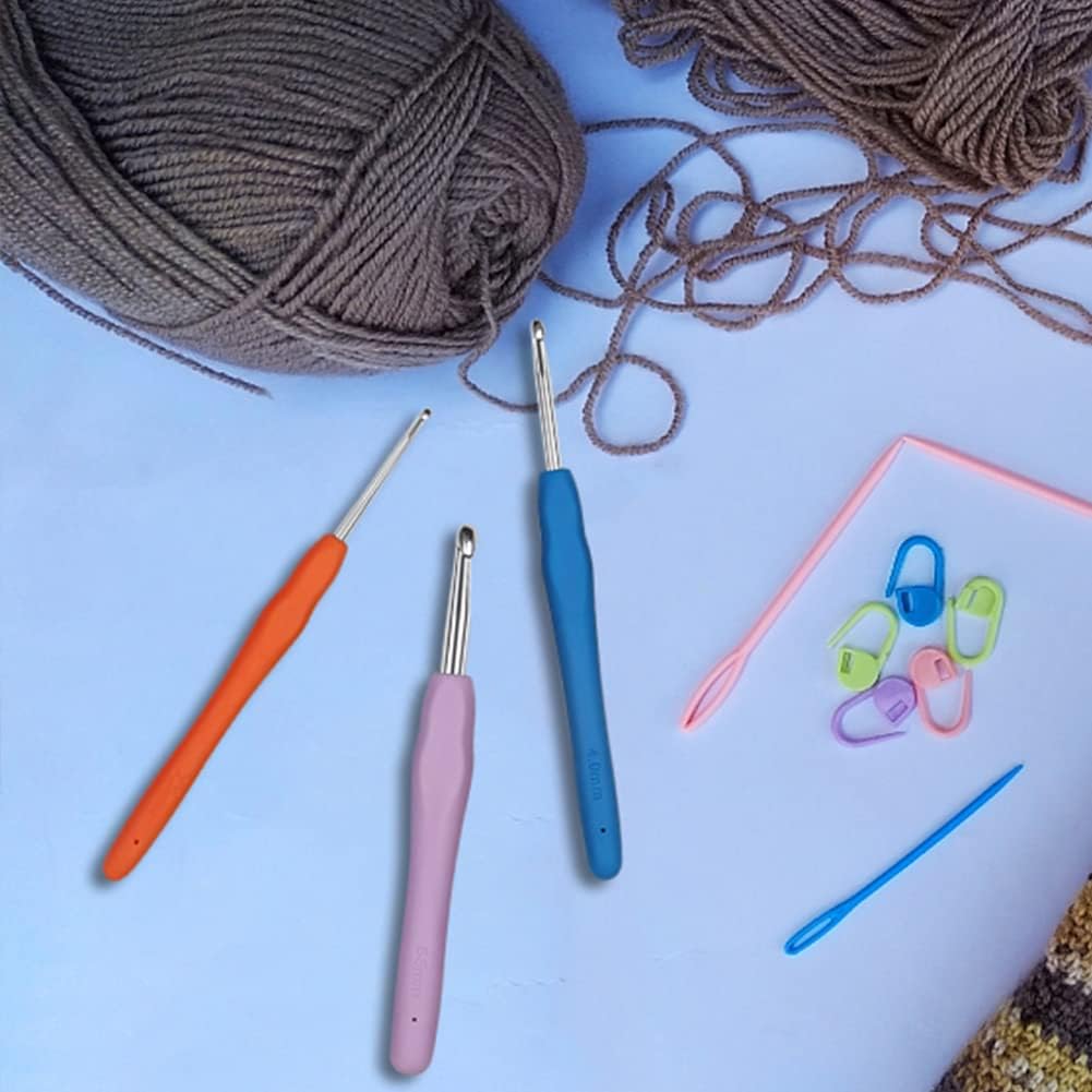 Crochet Hooks 2.5mm 3.5mm 4.5mm Crochet Needles QLRFFLJOY 3 pcs