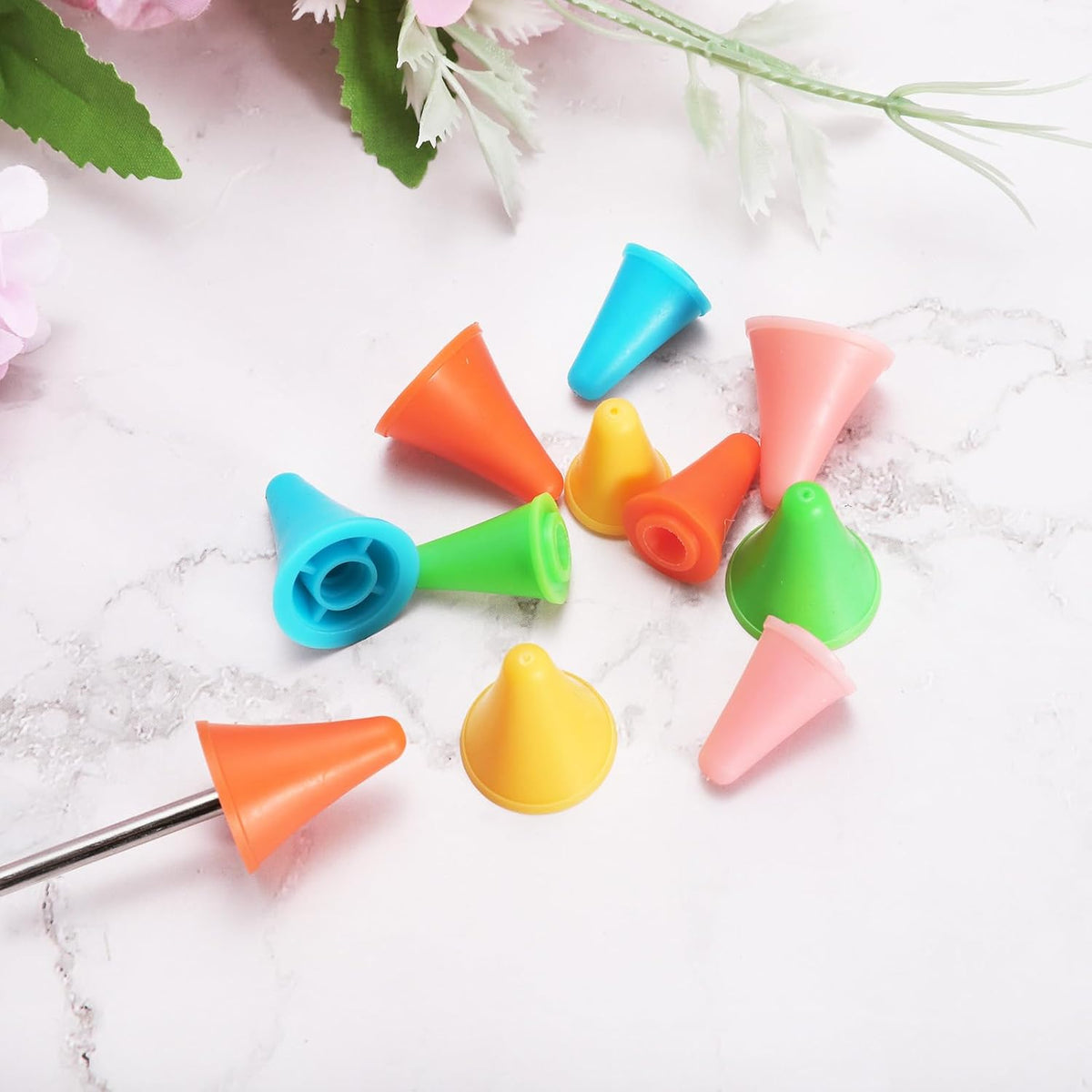PATIKIL 100pcs Knitting Needle Point Protectors Needle Tip Stoppers