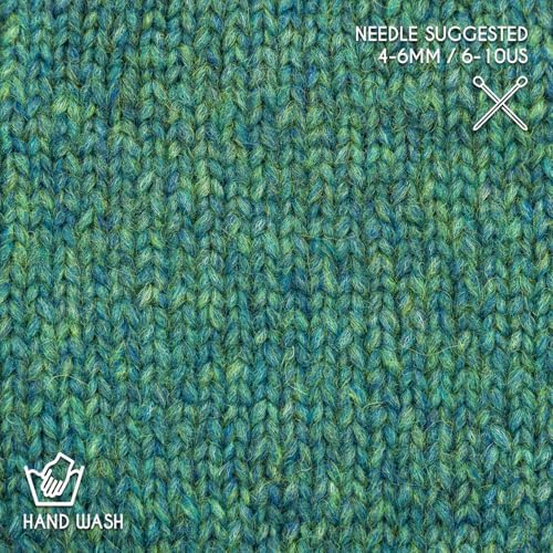 Super Air Worsted Yarn, Air-Spun Alpaca Fiber, Lightweight, 4 Skeins