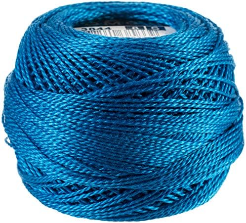DMC Pearl Cotton Ball Size 8 87yd - Dark Bright Turquoise